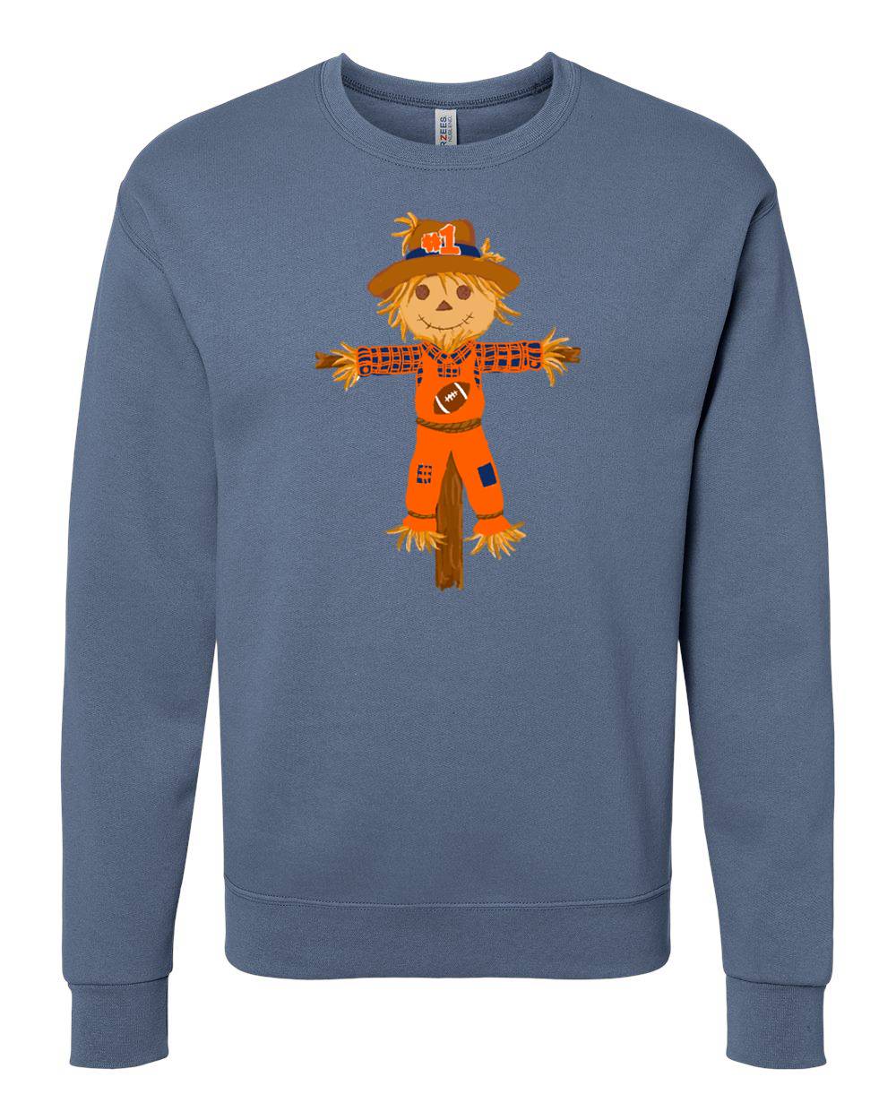 EMMALEE SPIRIT NAVY & ORANGE SCARECROW CREW NECK SWEATSHIRT