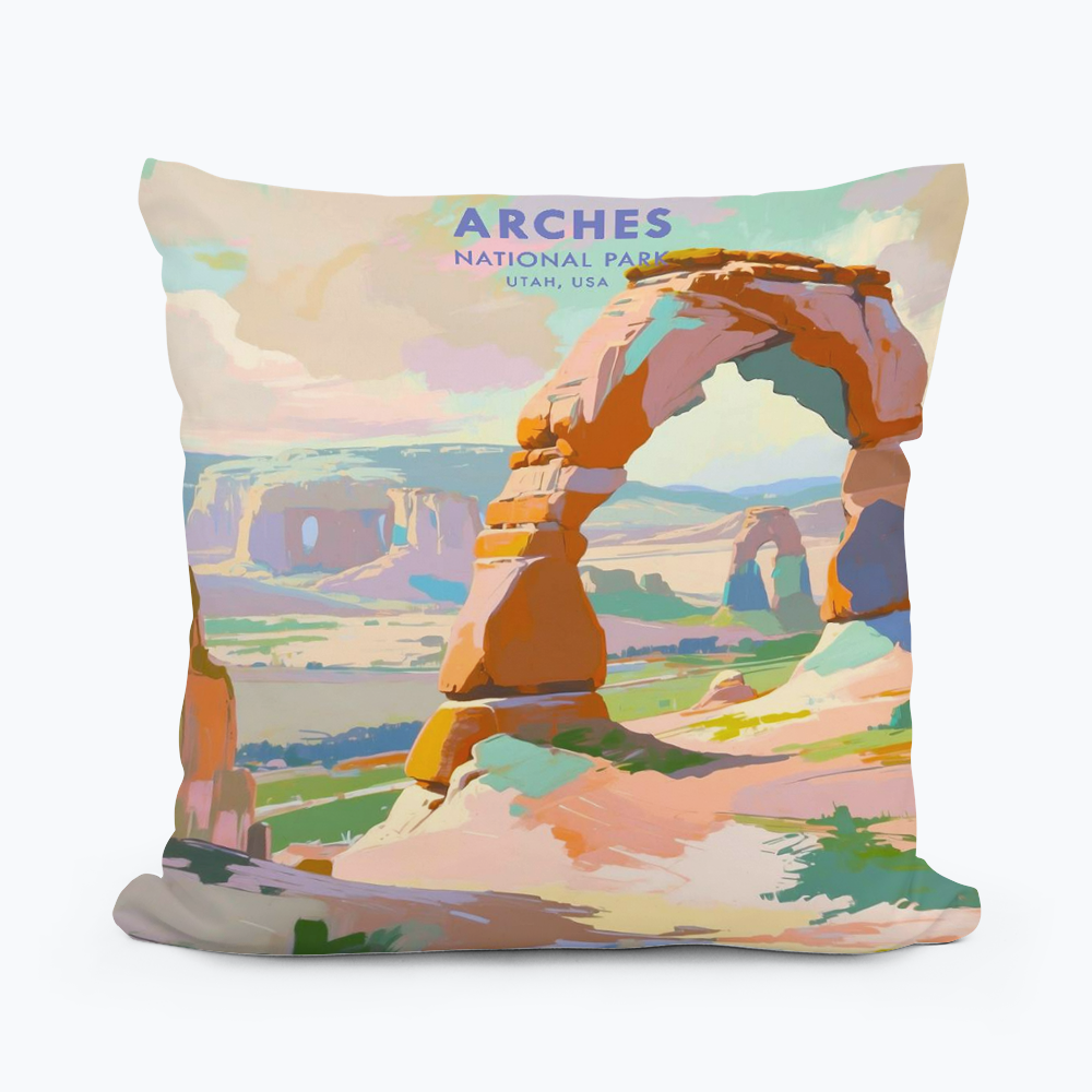 UTAH ARCHES PARK SQUARE PILLOW