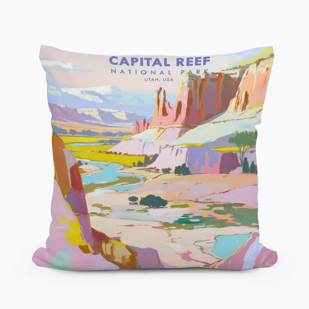 UTAH CAPITAL REEF PARK SQUARE PILLOW