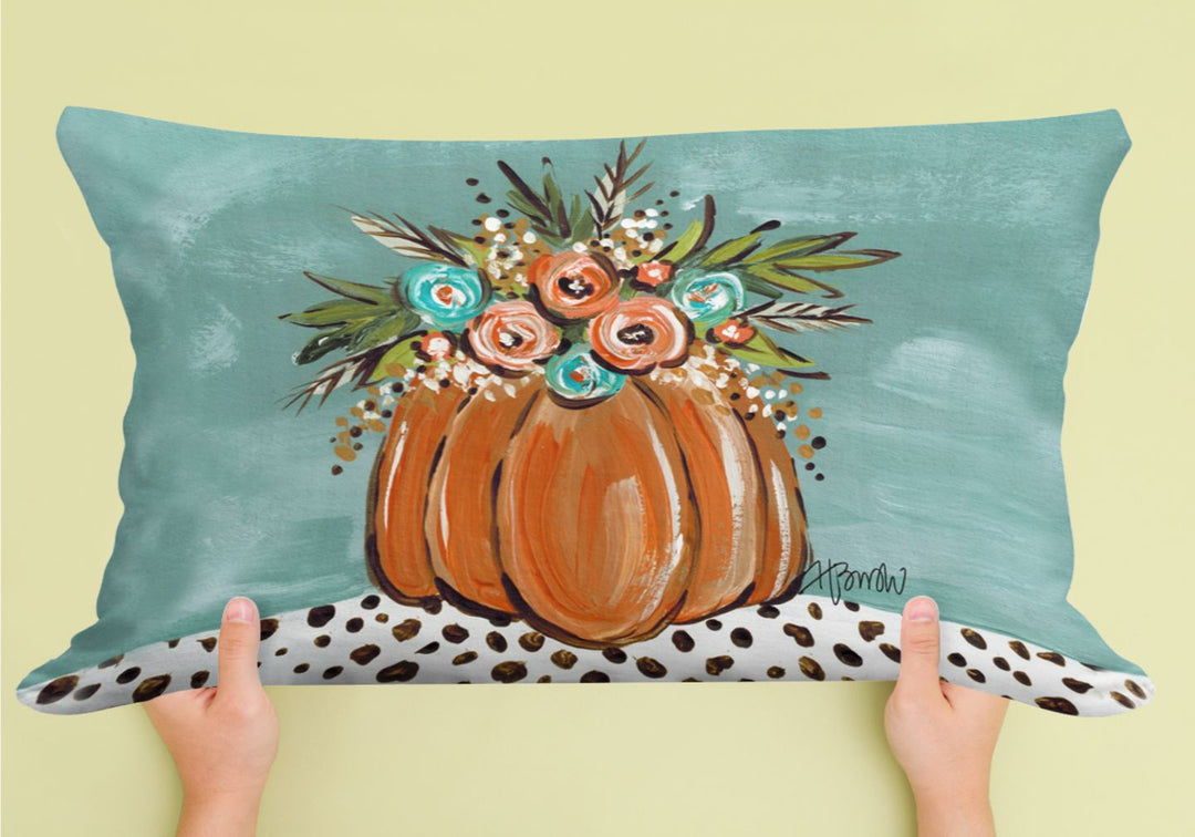 Dalmation Floral Pillow