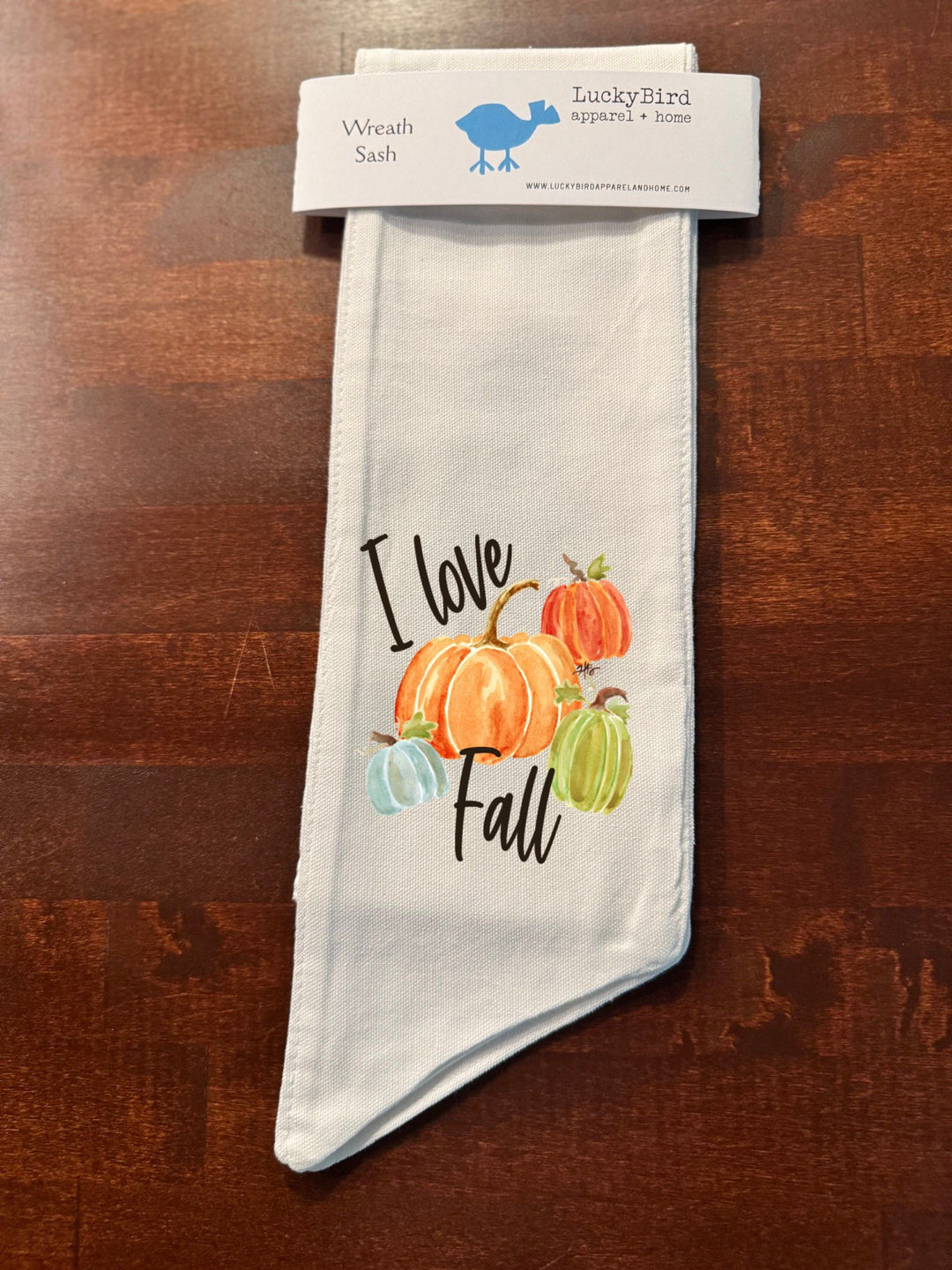HALEY I LOVE FALL WREATH SASH