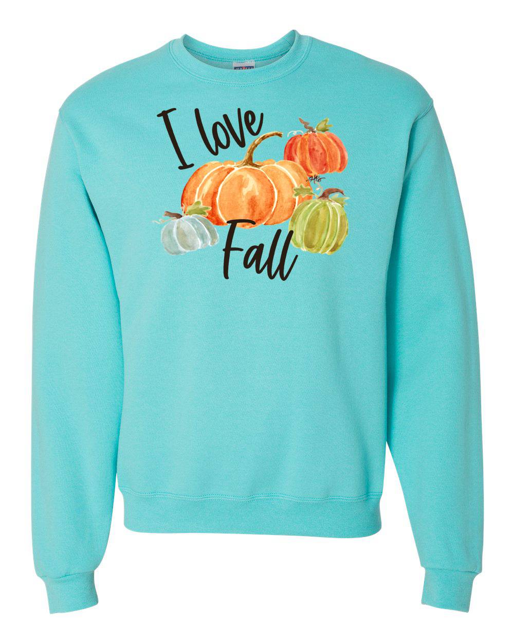 HALEY I LOVE FALL CREW NECK SWEATSHIRT