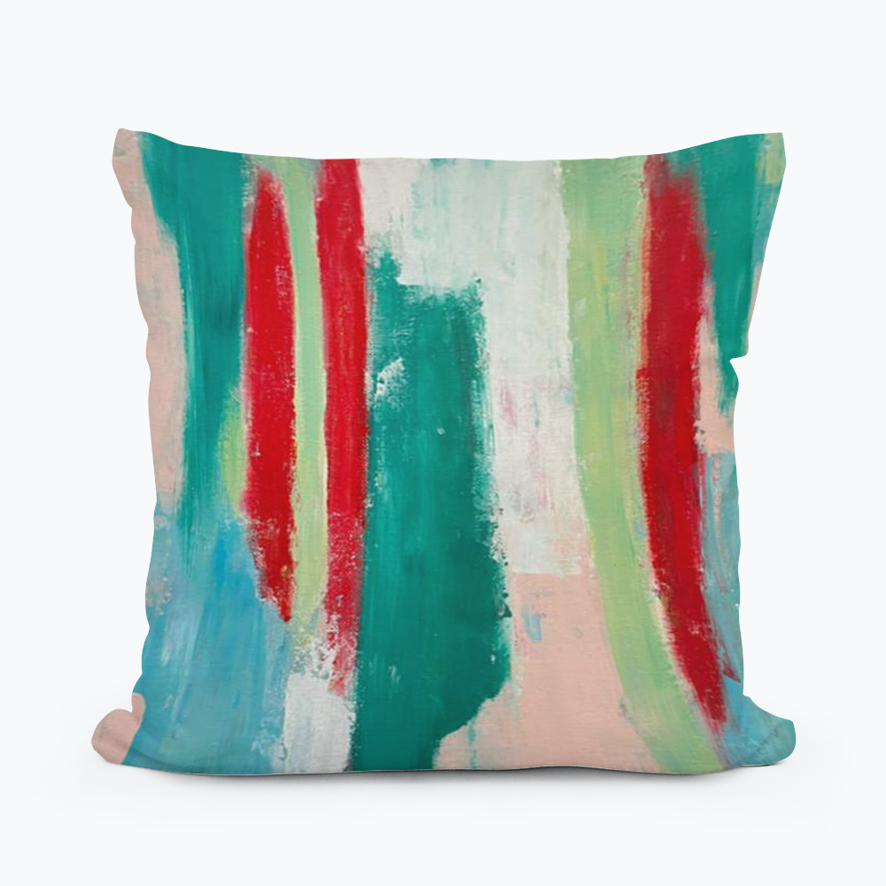 Wonderland Abstract Pillow