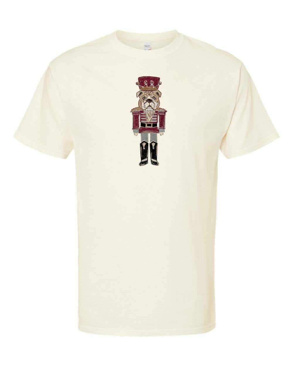 Bulldog Nutcracker Maroon Short Sleeve