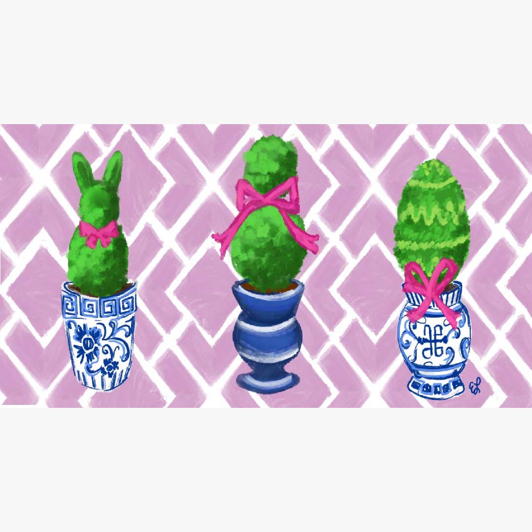 Easter Topiaries Pillow Swap