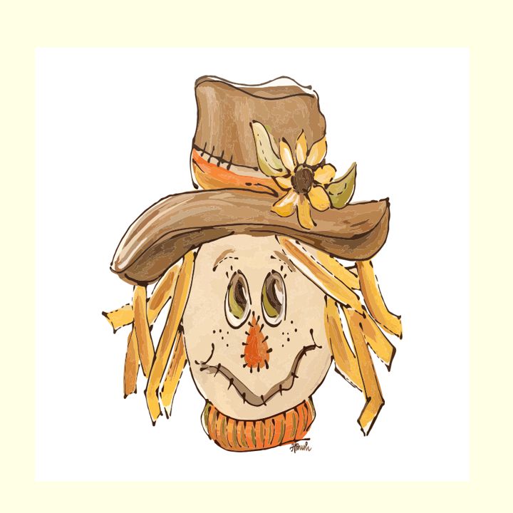 SCARECROW ORANGE PILLOW SWAP