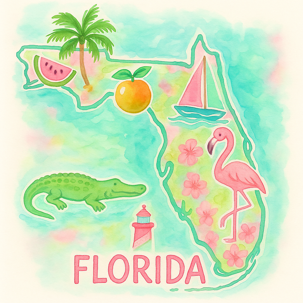 WANDERSOUTH FLORIDA SQUARE PILLOW SWAP