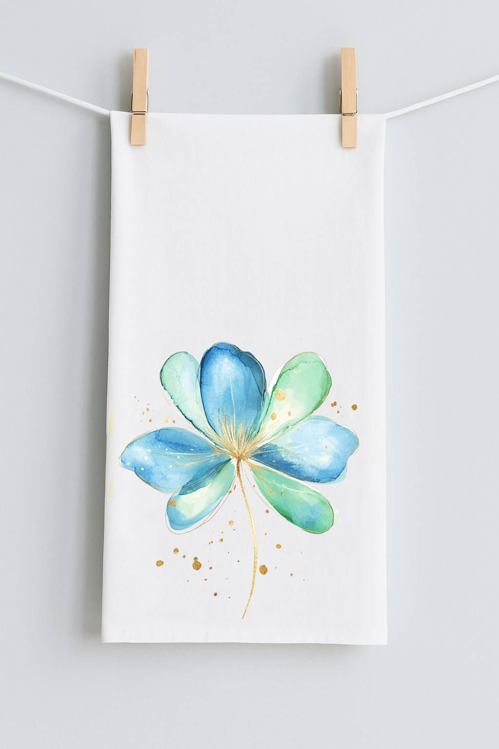 Abstract Spring Blossom Tea Towel