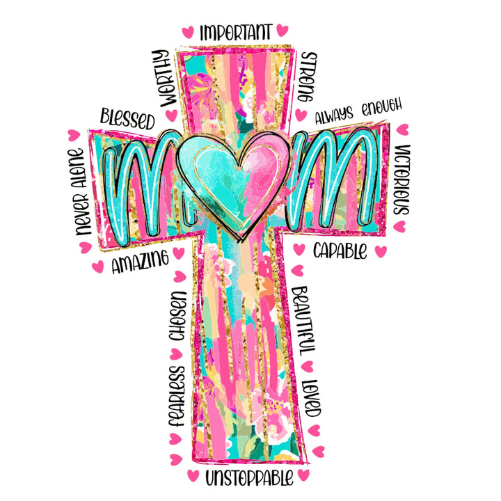 CHRISTIAN MOM CROSS RAGLAN