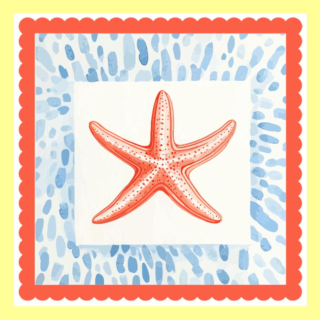 Americana Starfish SQUARE PILLOW SWAP
