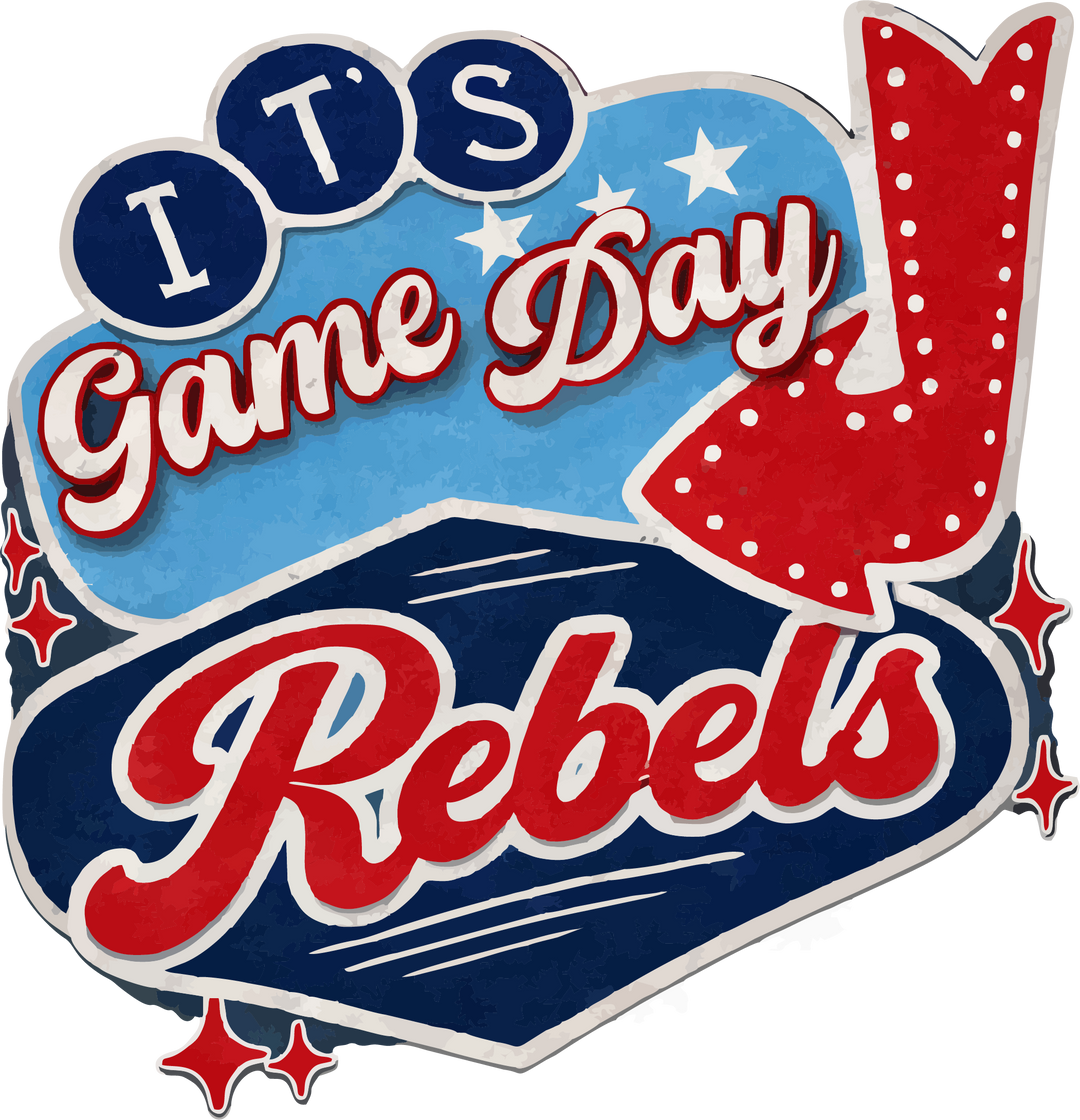 It's Gamday Rebels Tea Towel