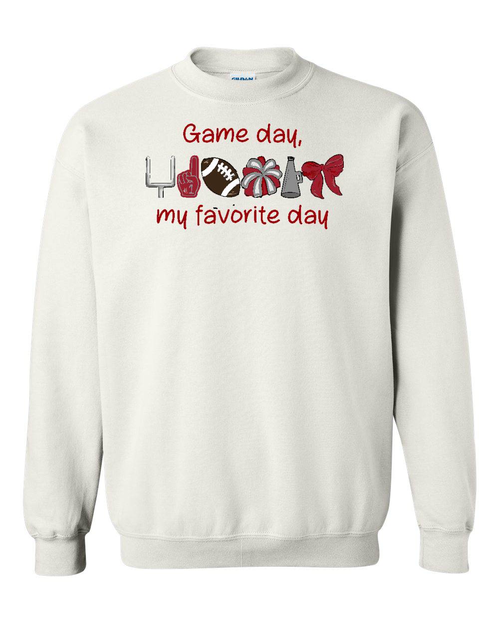ON GAMEDAY WE WEAR (PICK YOUR COLORS) CREW NECK SWEATSHIRT