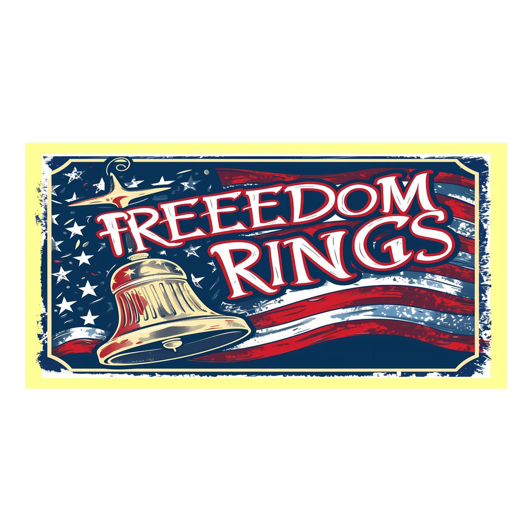 Blue Freedom Rings Lumbar Pillow Swap