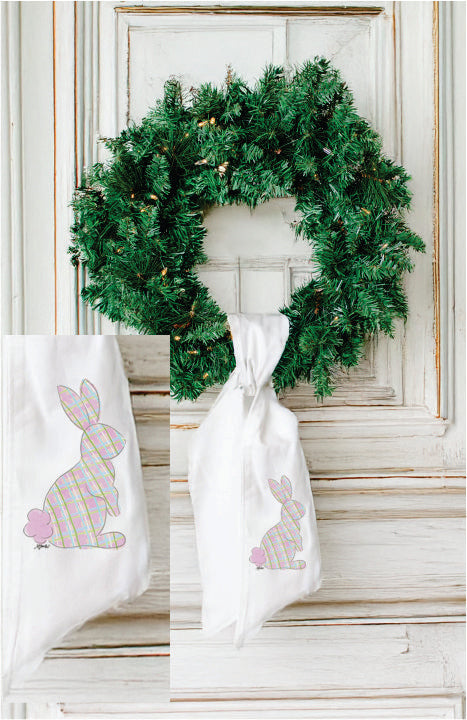 HALEY'S PLAID BUNNY #8 WREATH SASH