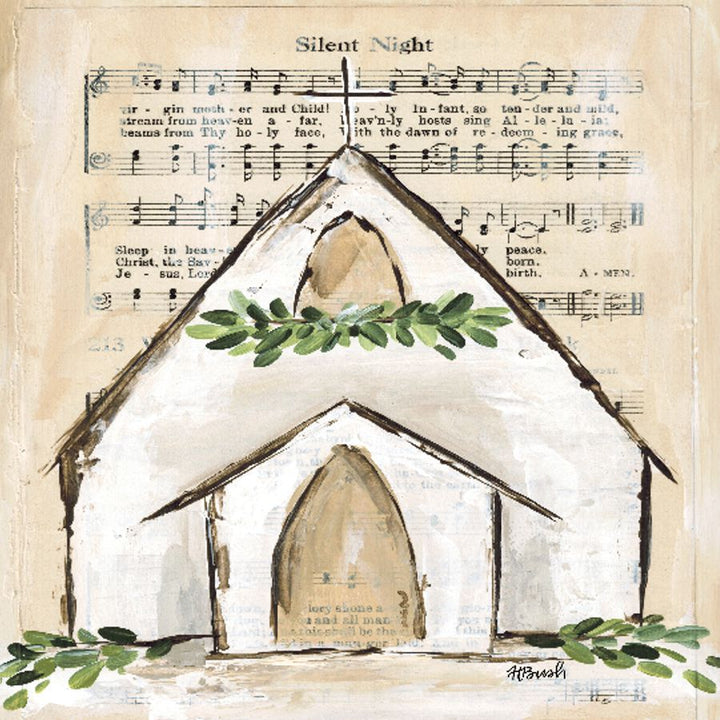 Haley's Silent Night Church Tea Towel