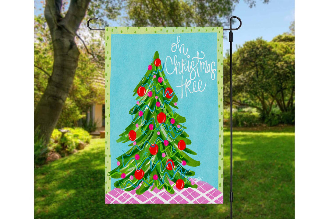 Haley's Oh Christmas Tree Garden Flag