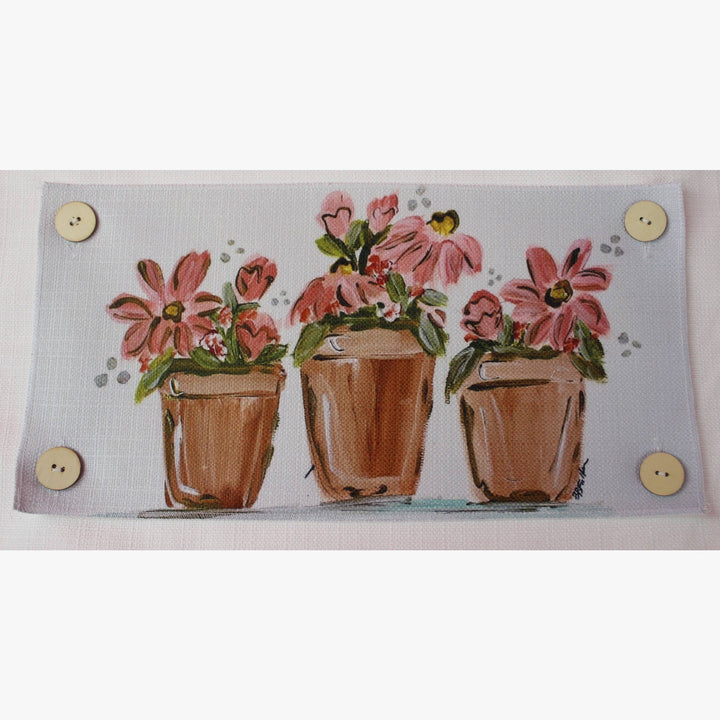 3 Clay Pots Pillow Swap