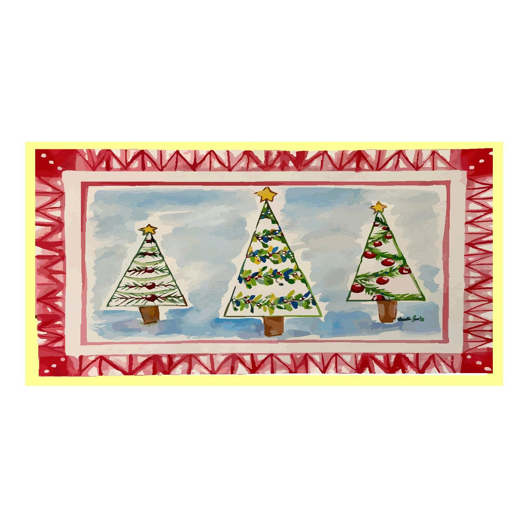 Kristie's Red Bordered Trees Swap