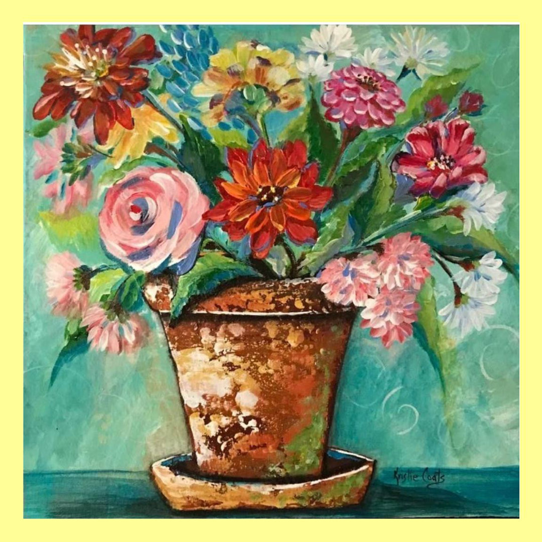 Clay Pot Flower Pillow Swap
