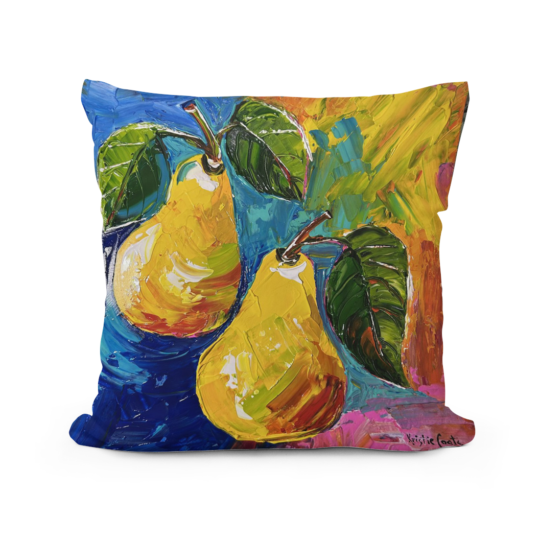 Kristies Pears Square Pillow