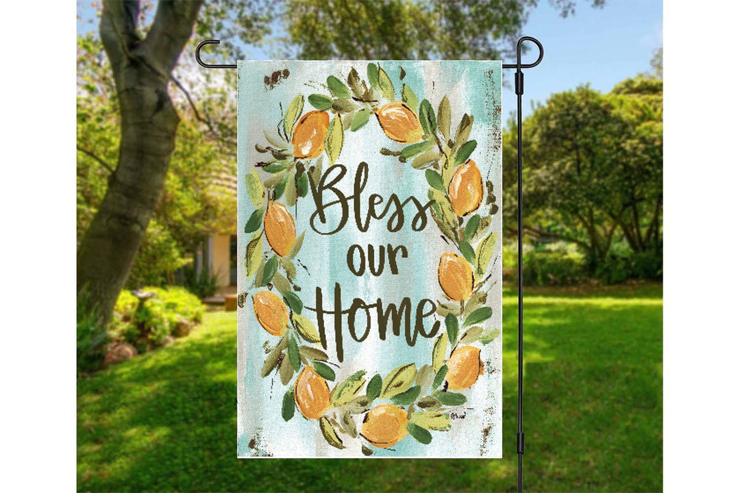Haley's Bless Our Home Garden Flag
