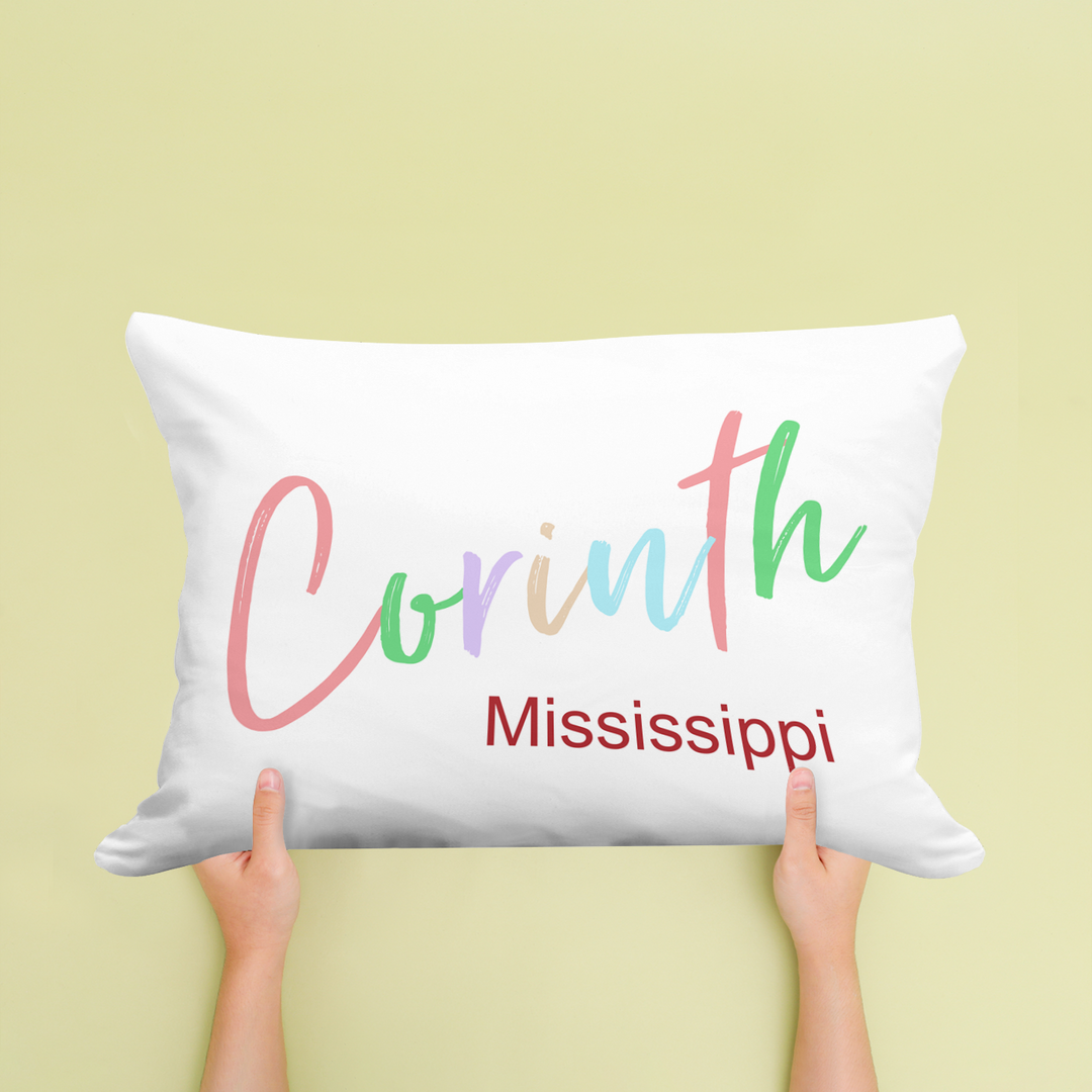 Just Lovely City And State Pillow