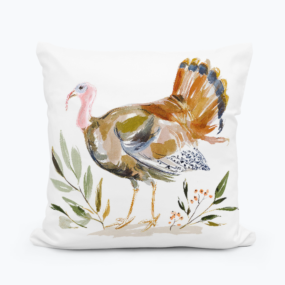 Autumn Heritage Turkey Pillow