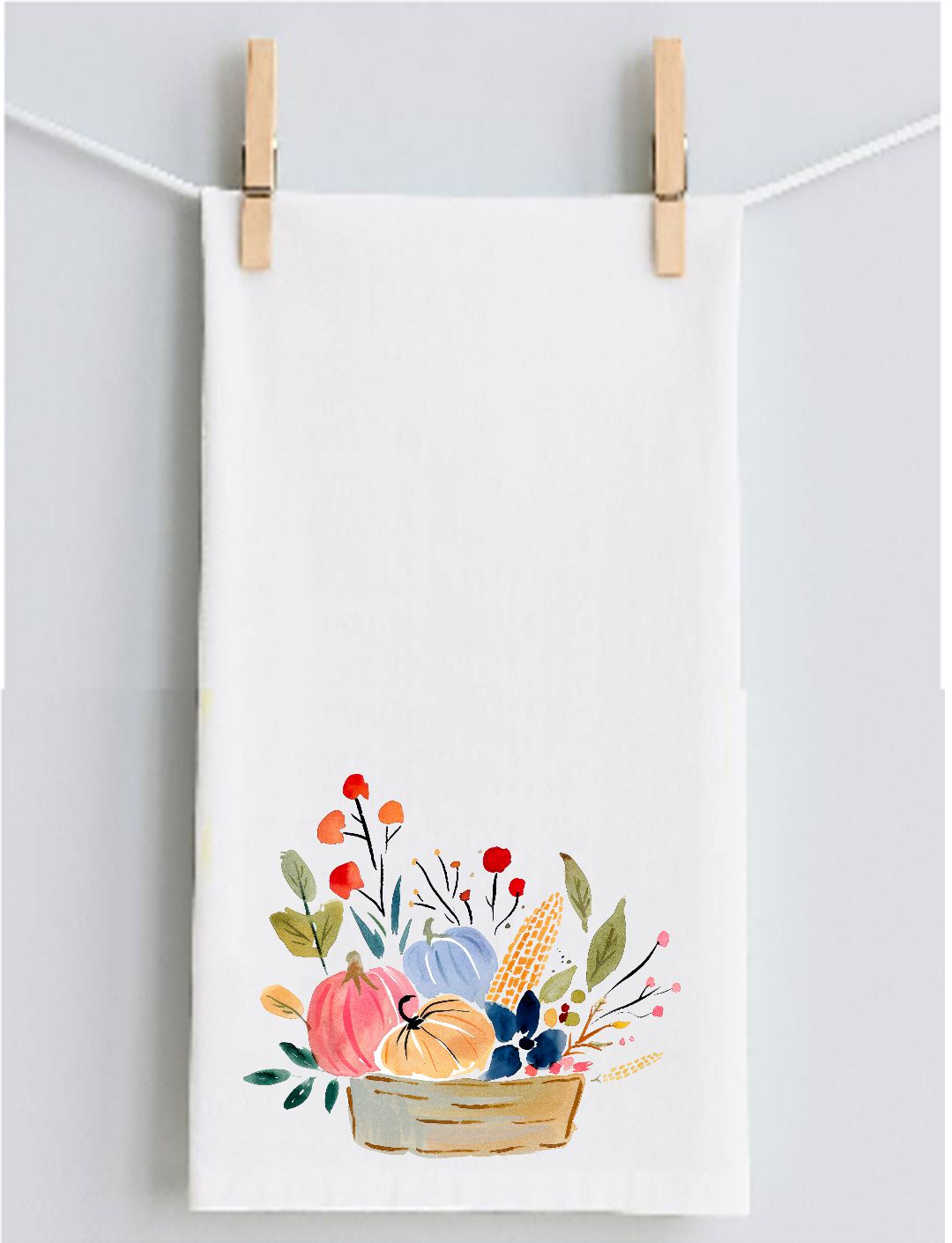 Harvest Blooms Tea Towel