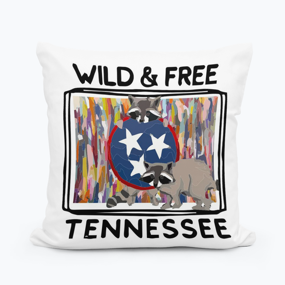 ABI'S WILD & FREE TENNESSEE SQUARE PILLOW