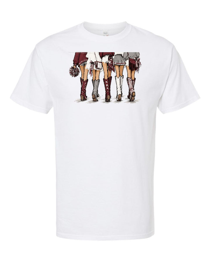 Girls Maroon Short Sleeve Tee