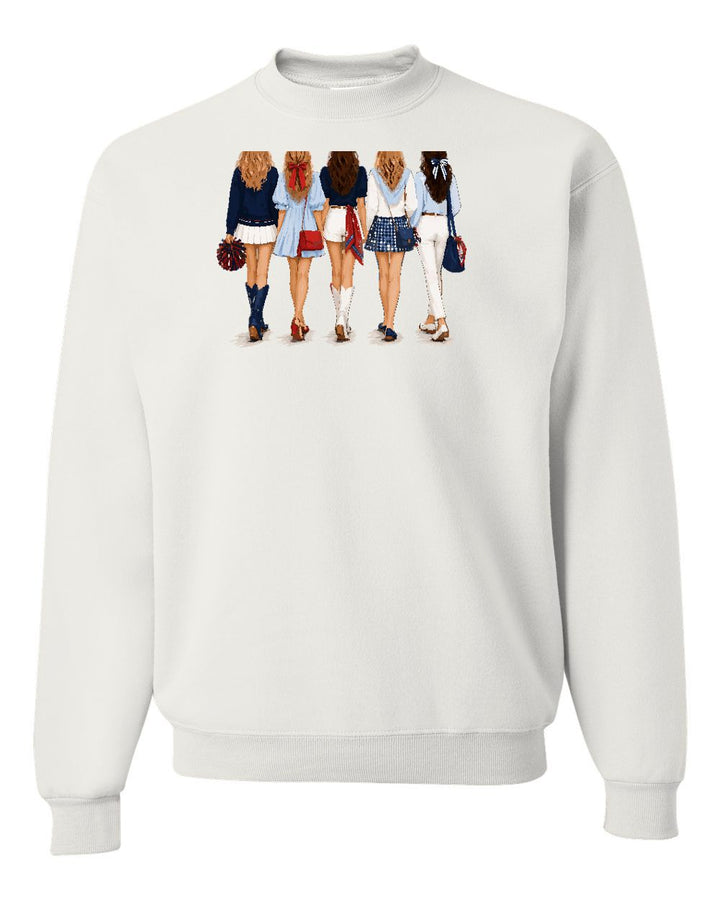 Girls Navy & Red Sweatshirt
