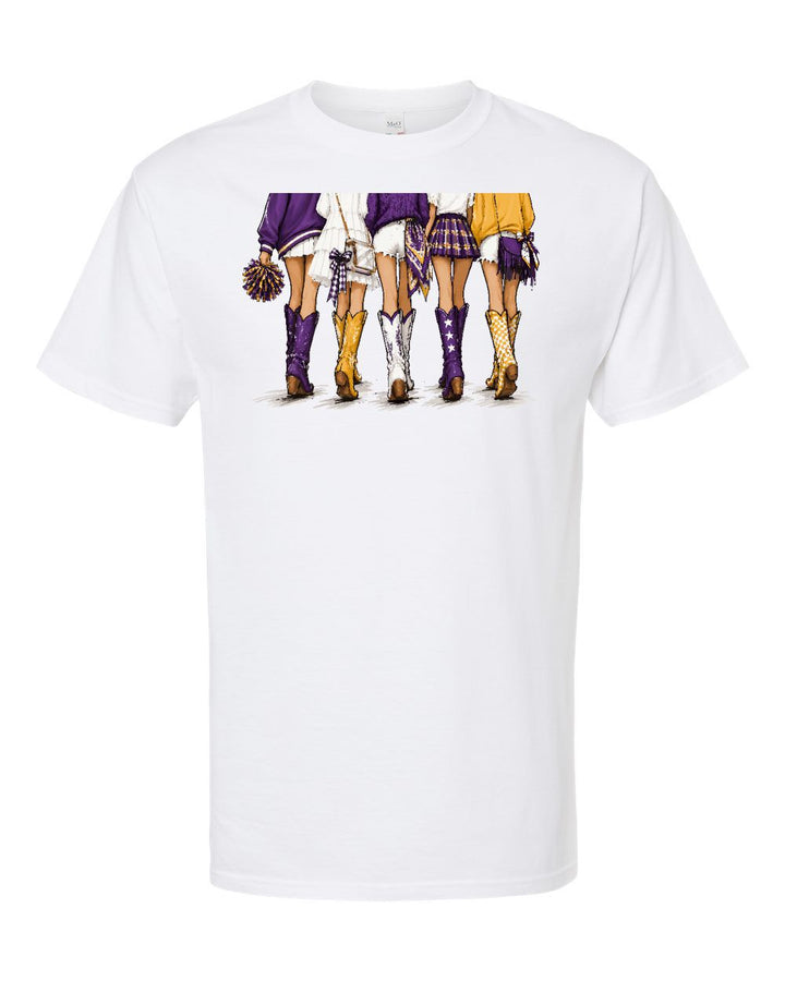 Girls Purple & Gold Tee