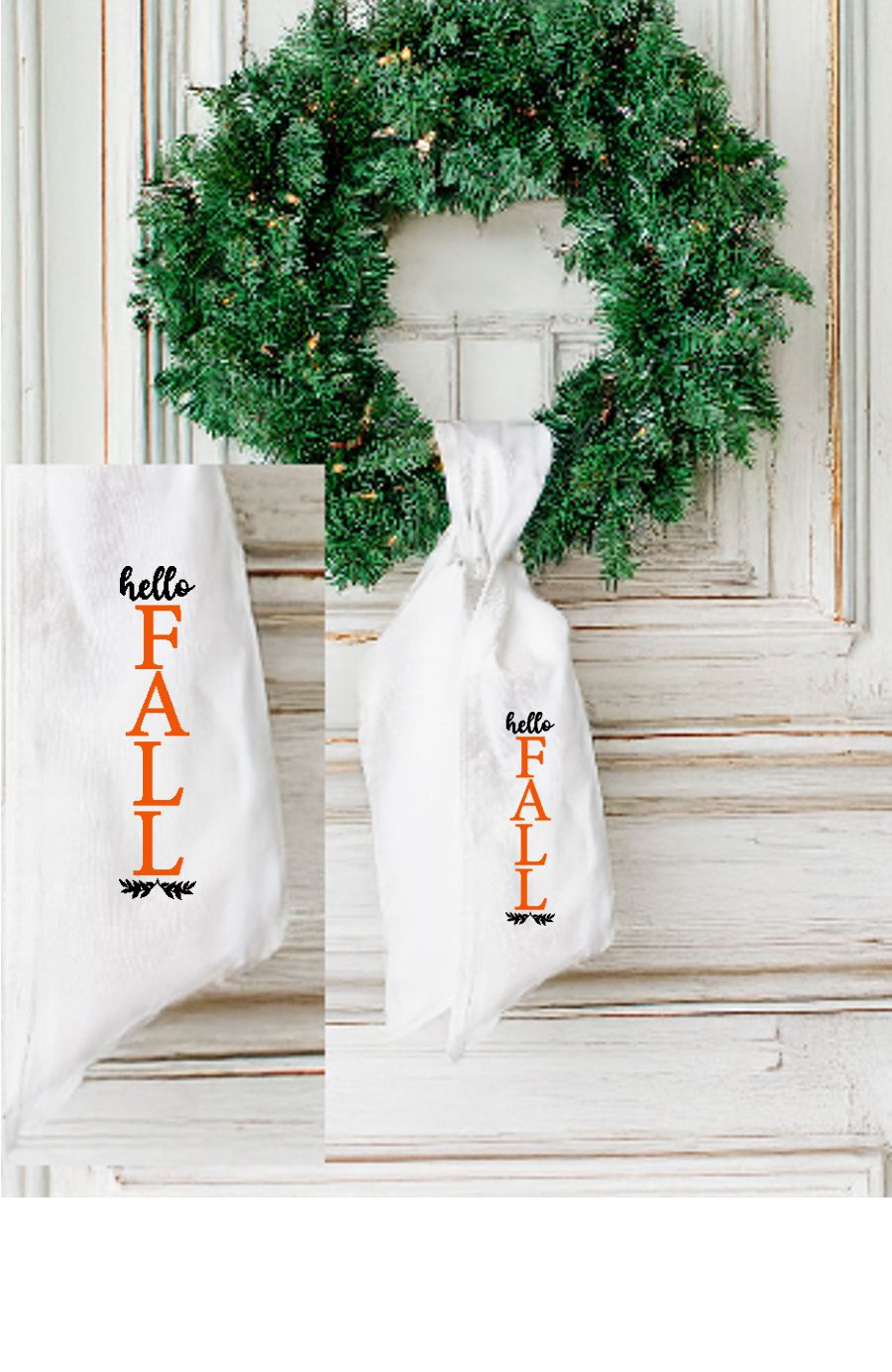 Hello Fall Wreath Sash