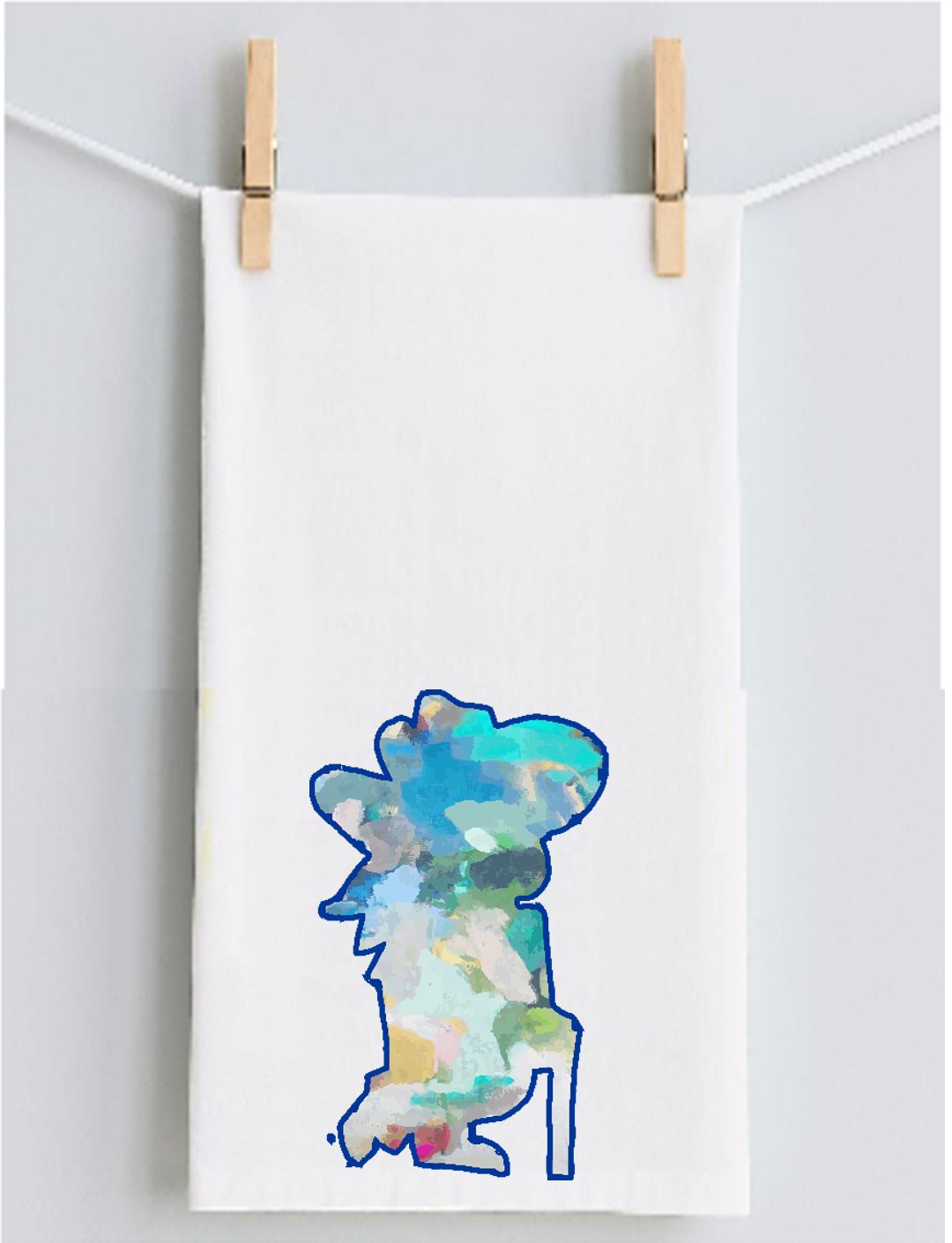 Abstract Rebel Tea Towel
