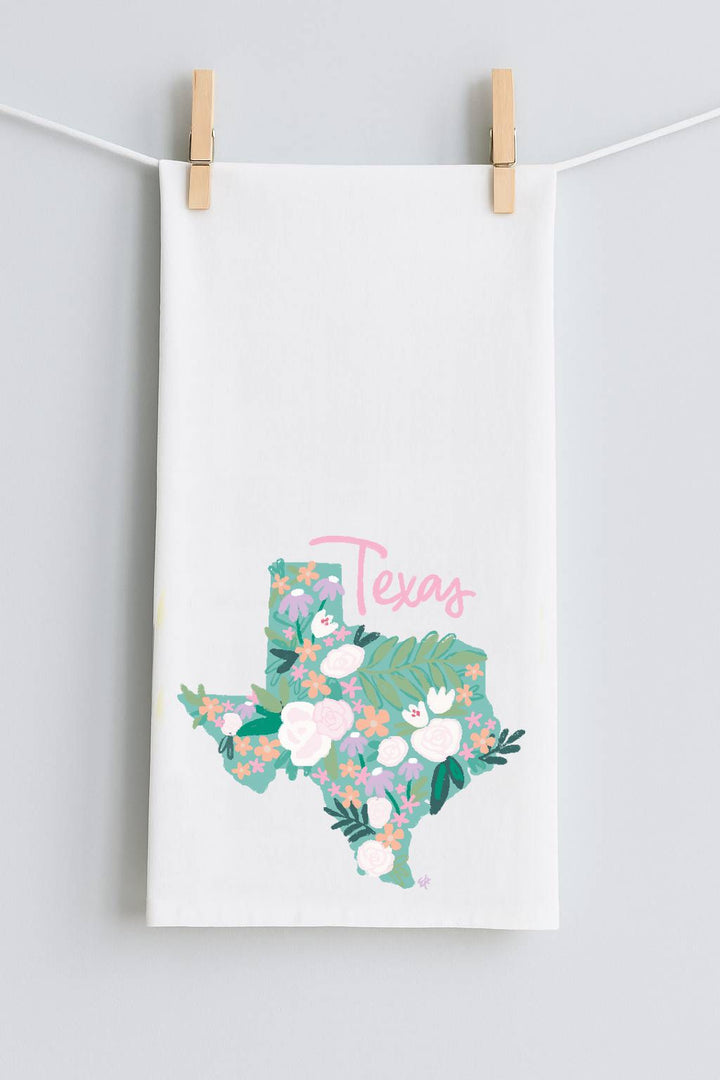 Emma's Southern State Texas Tea Towel