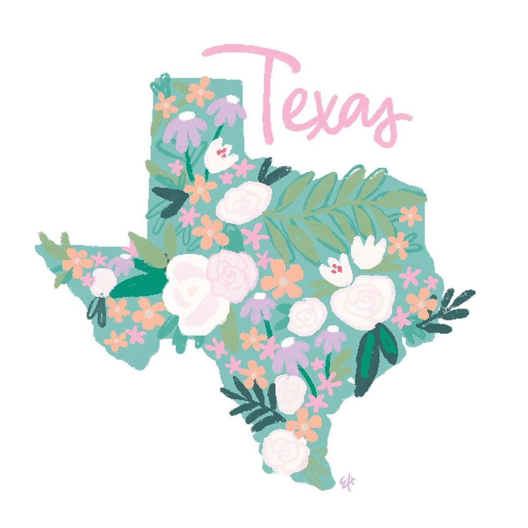 Emma's Southern State Texas Tea Towel