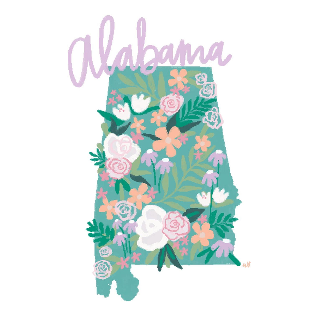 Emma's Southern State Alabama Wreath Sash