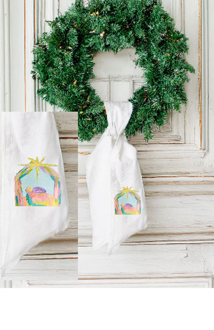 Emma Nativity Wreath Sash
