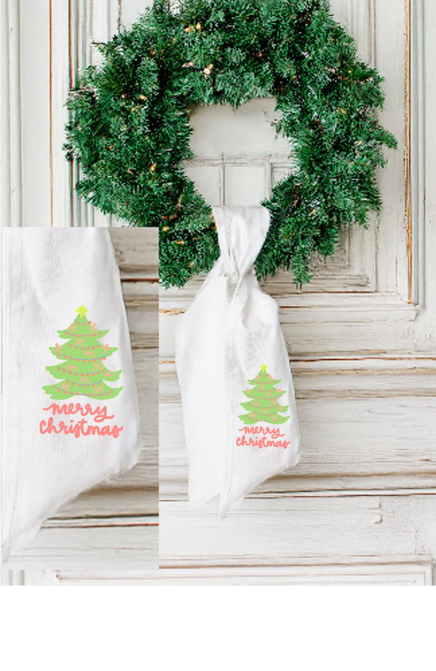 Emma Christmas Tree Wreath Sash