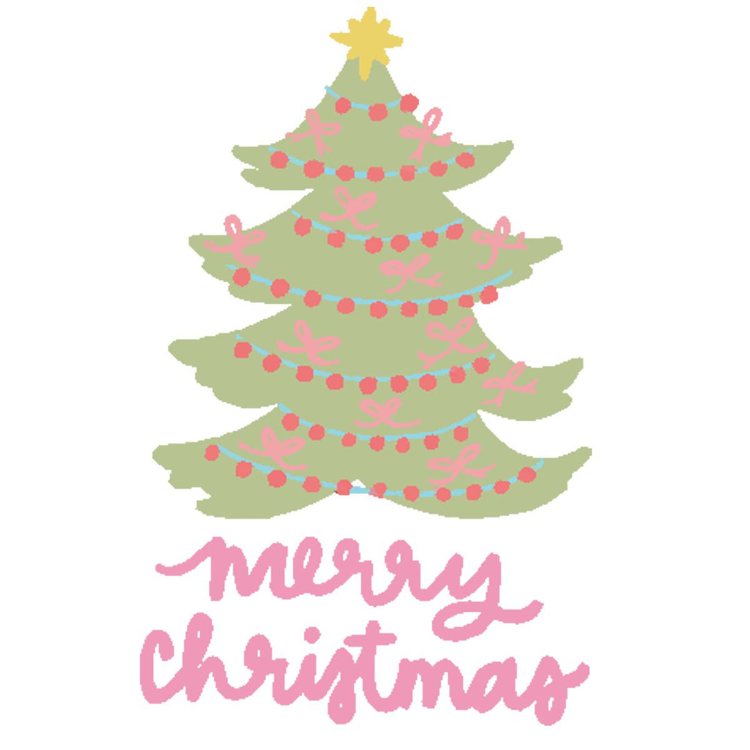 Emma Christmas Tree Wreath Sash