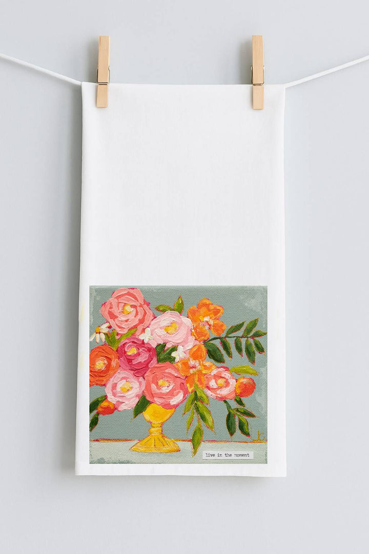 Jennifer's Live in the Moment Tea Towel