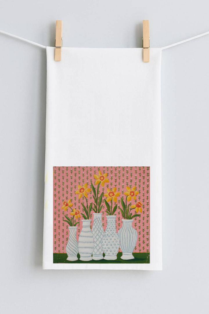 Jennifer's Sweet As a Peach Tea Towel