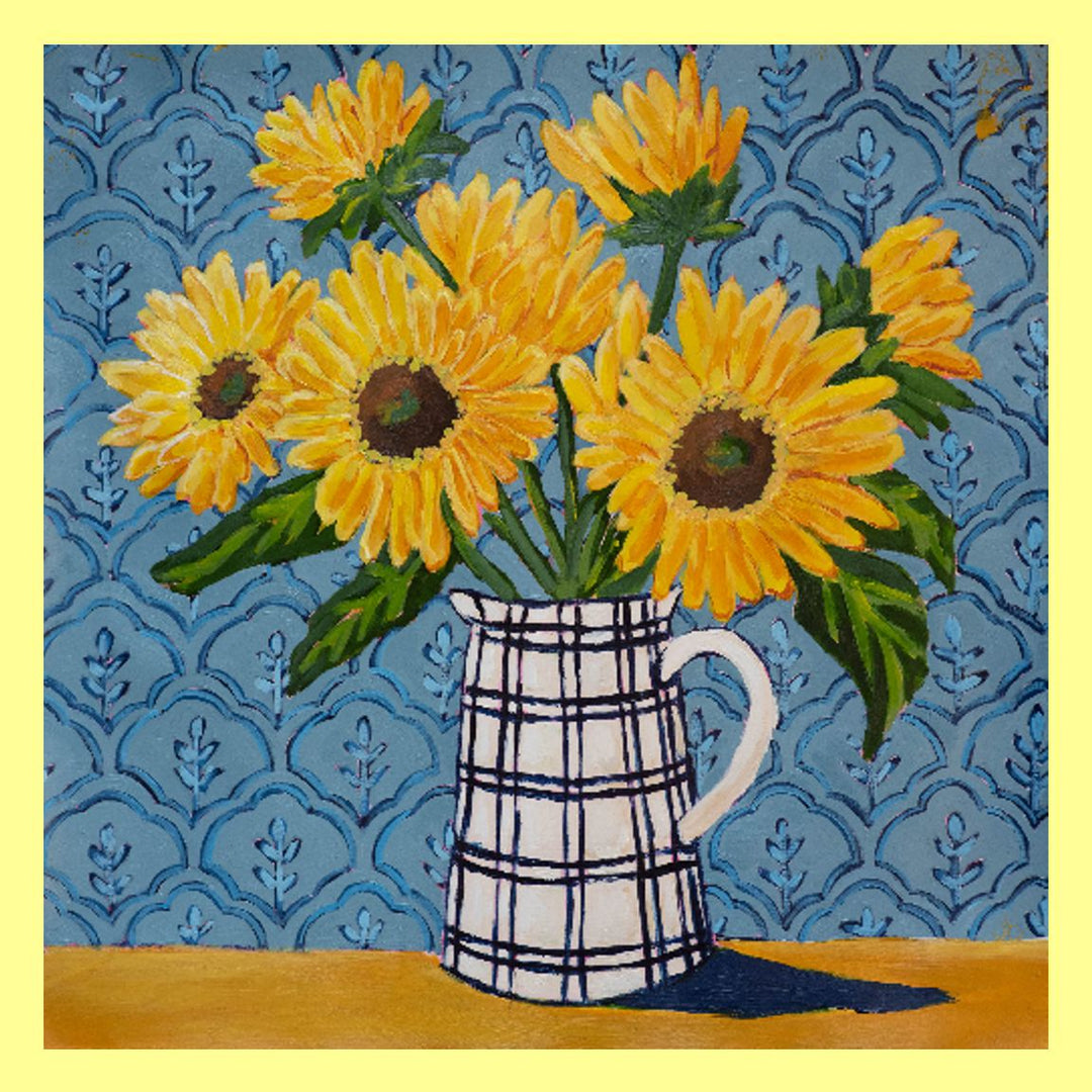Jennifer Cottage Sunflowers Pillow Swap
