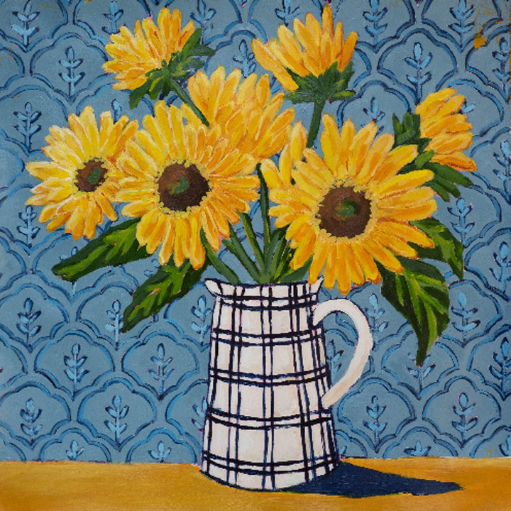 Jennifer Cottage Sunflowers Tea Towel