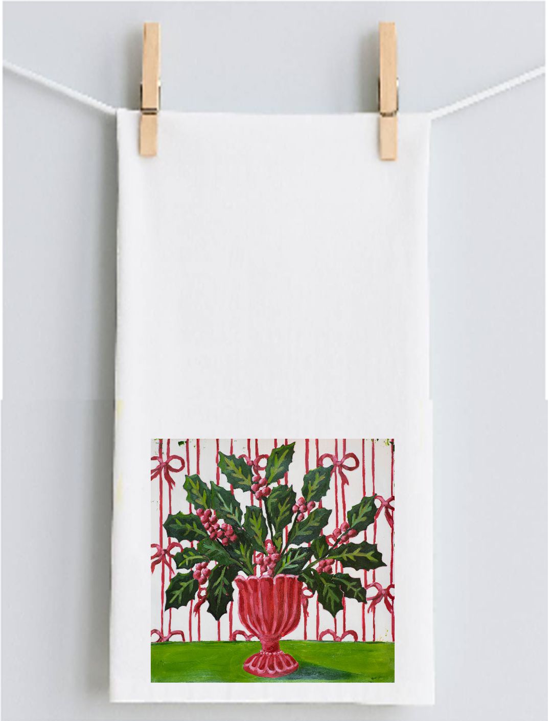 Jennifer Holiday Holly Tea Towel