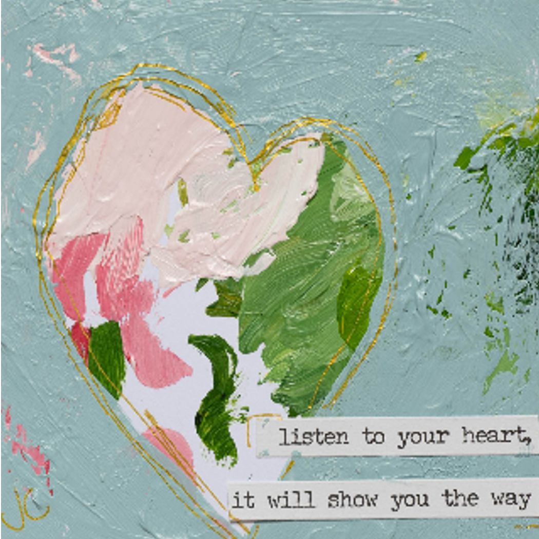 Jennifer's Listen to Your Heart Tea Towel