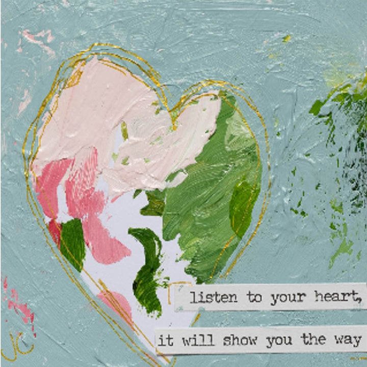 Jennifer's Listen to Your Heart Tea Towel