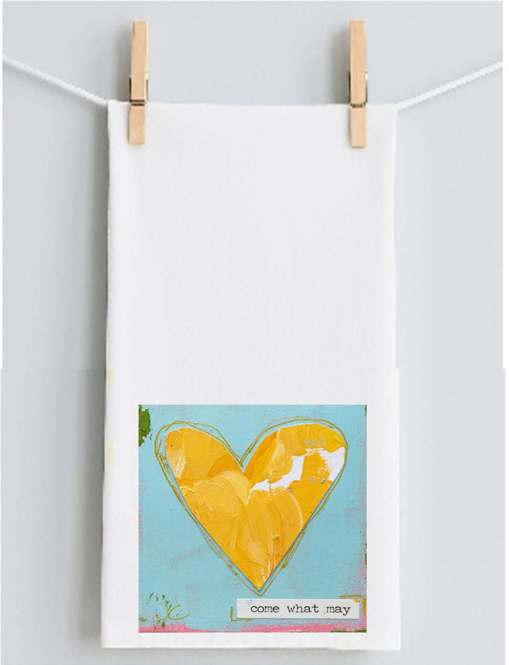 Jennifer's Come What May Tea Towel