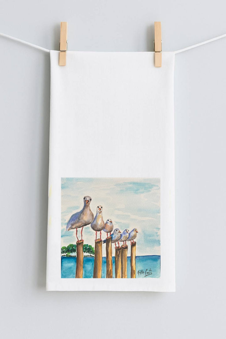KRISTIE'S SEAGULLS TEA TOWEL