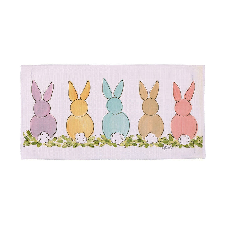 Five Pastel Bunnies Pillow Swap